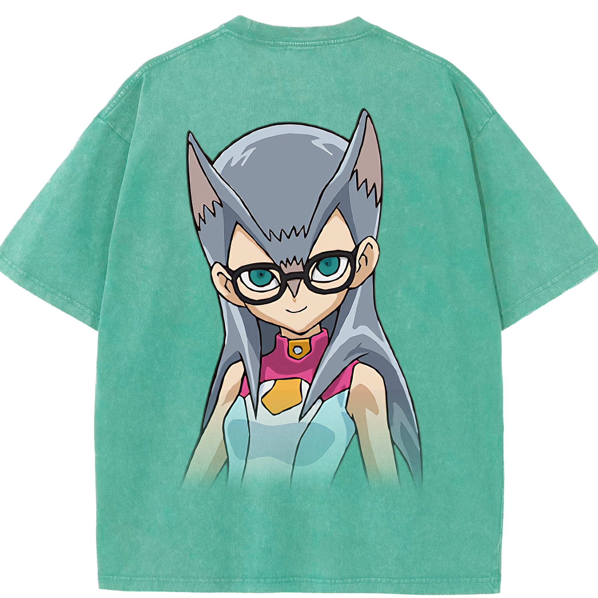 （画像用） 遊☆戯☆王 Yu-Gi-Oh! 綿100% ヴィンテージ風 半袖Tシャツ（背面プリント）